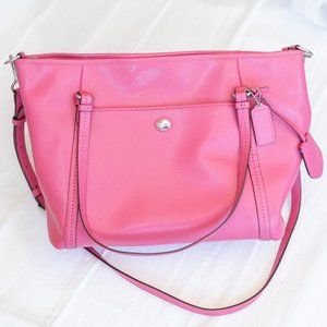 COACH Pink Shoulder Bag with Crossbody Strap